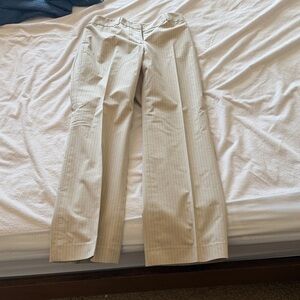 White House Black Market Cream Pantsuit